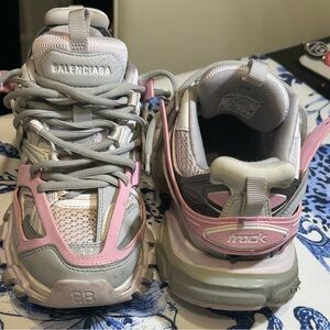 Balenciago Authentic Track Women’s Sneakers - Pink and White in GC! No Box